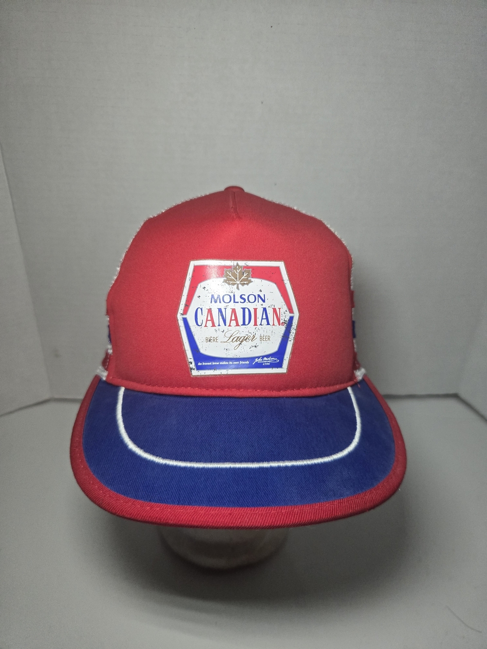 Vintage 1980s Molson Canadian Snapback Trucker Hat